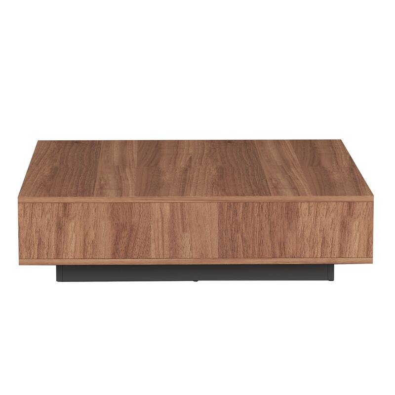 Somette Wooden Cocktail Table with 2 Drawers