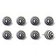 preview thumbnail 41 of 65, Knob-It Vintage Handpainted Ceramic Knobs (8-Pack) White/Black Swirl