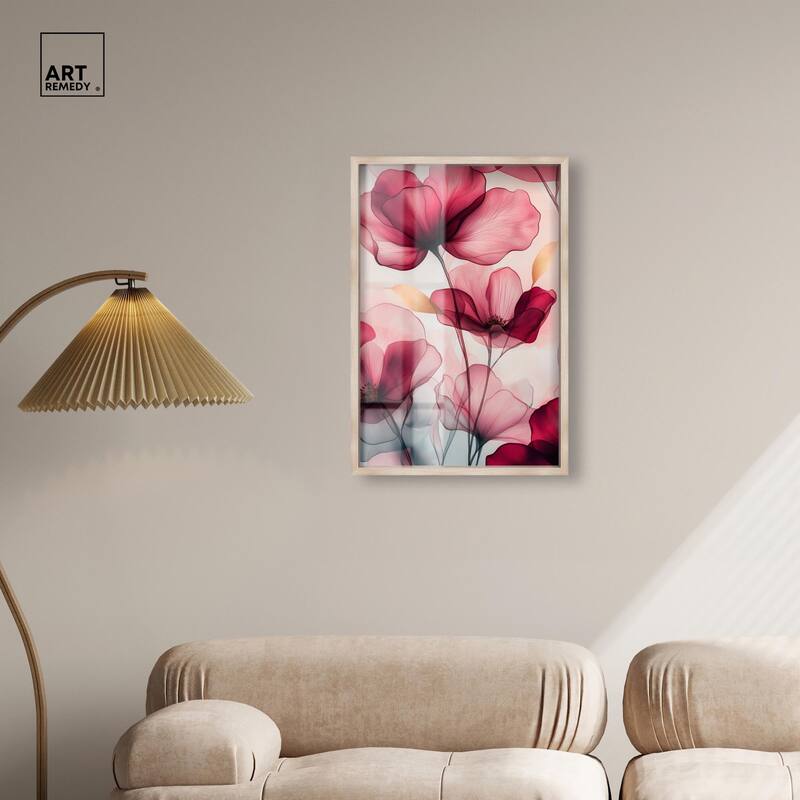 Chiffon Cherry Charm Shadowbox by Art Remedy