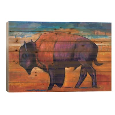 High Plains Drifter Print On Wood by Johnathan Harris - Multi-Color