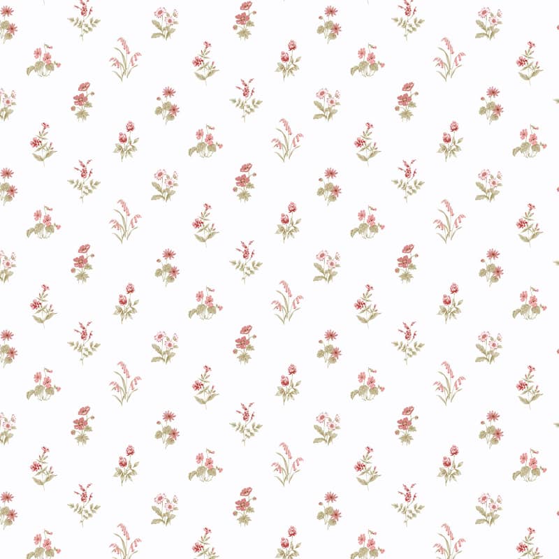 Oxnard Mini Garden Spot 20.5 In X 33 Ft Washable Wallpaper - Cream