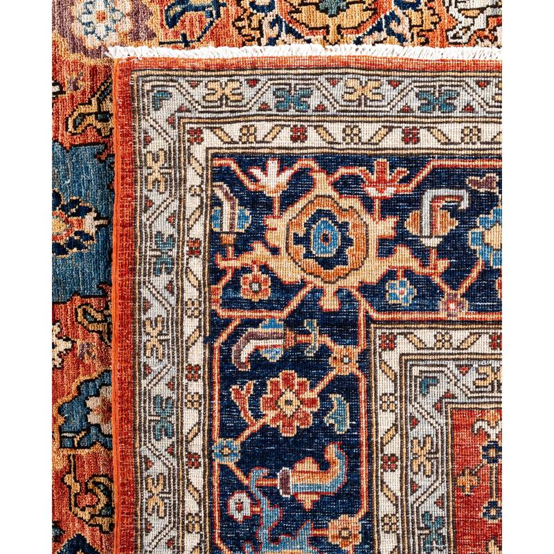 Serapi One-of-a-Kind Hand-Knotted Area Rug - Orange - 10' 1" x 13' 9"