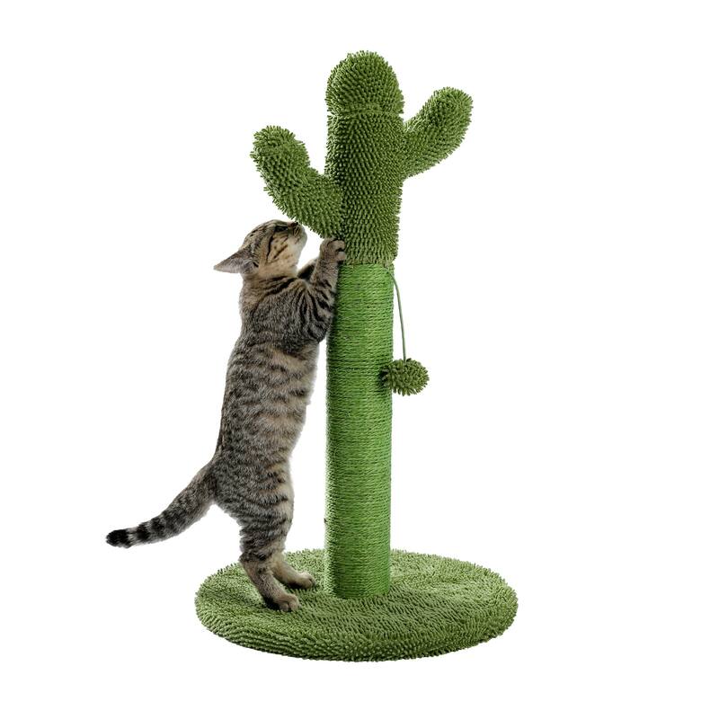 Cat Scratching Post with Natural Sisal Ropes, Interactive Ball, Cat Scratcher