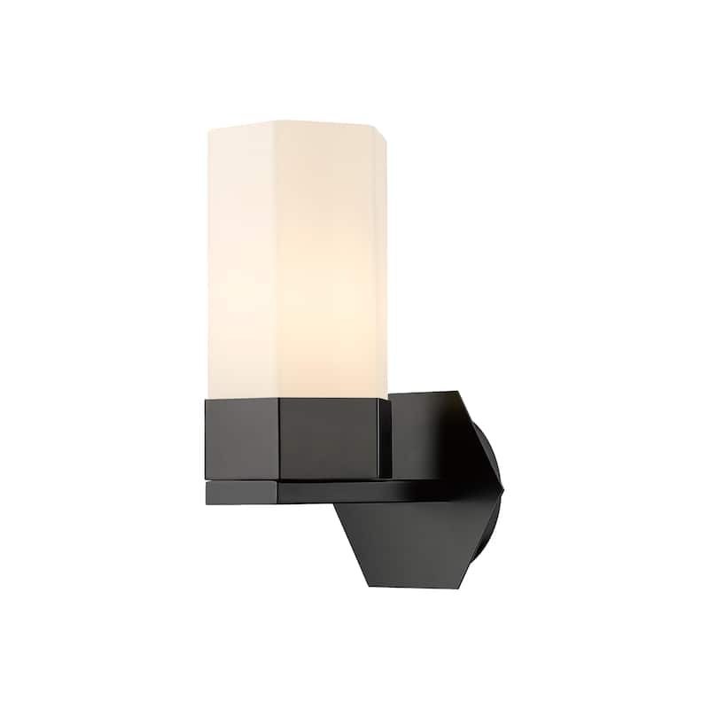 Innovations Lighting Claverack - 1 Light 9" Wall-Mounted Sconce - Matte White/Matte Black