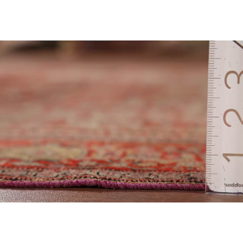 Vegetable Dye Senneh Haftrang Masterpiece Persian Antique Wool Carpet - 4'4"x 6'3"