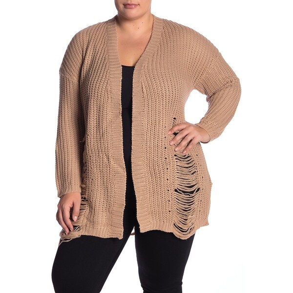 distressed cardigan