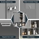 preview thumbnail 22 of 54, Futzca Bathroom Cabinet Wall Mounted, Storage Cabinet with Doors and Shelves
