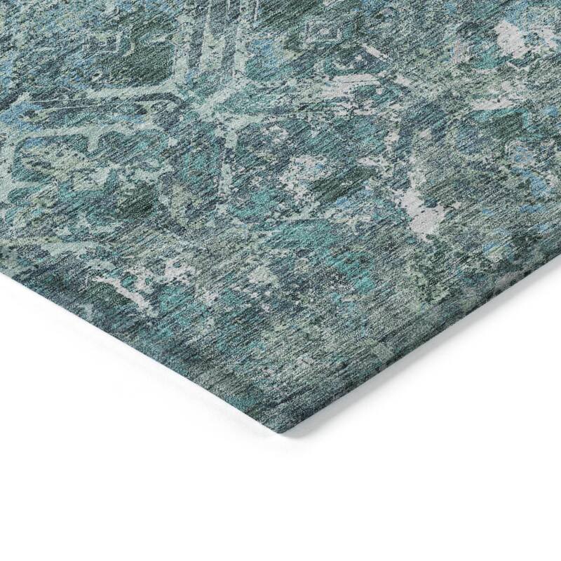 HomeRoots Geometric Transitional Rectangle Outdoor Rug
