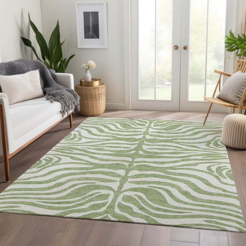 Premium Washable Super Soft Zebra Print Mayfield Rug