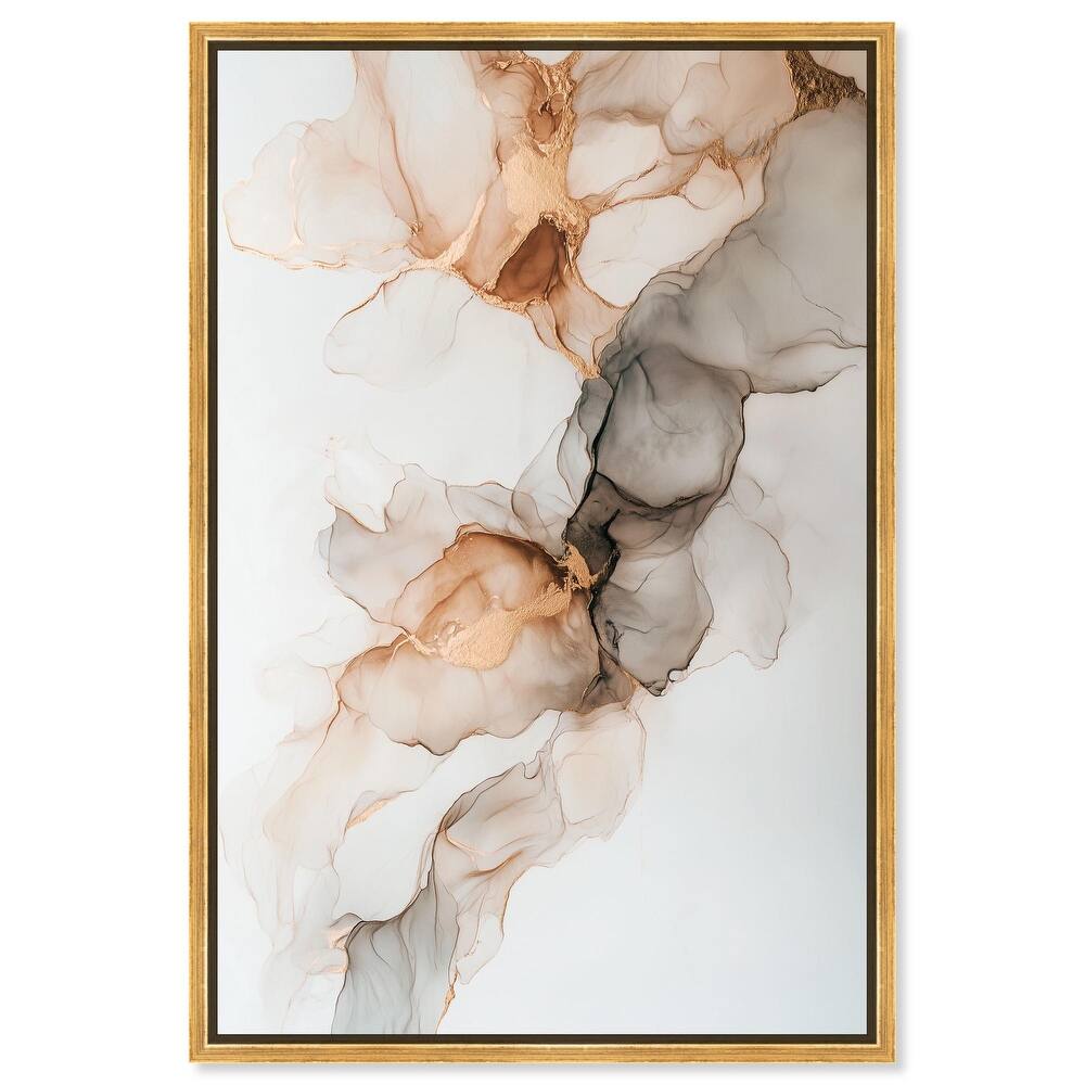 Smoky Gold Drift Canvas by Art Remedy