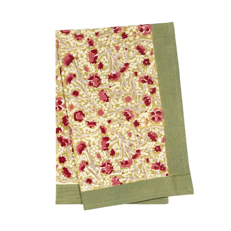 Couleur Nature Meadows Tea Towels - Set of 3 - Red/Green