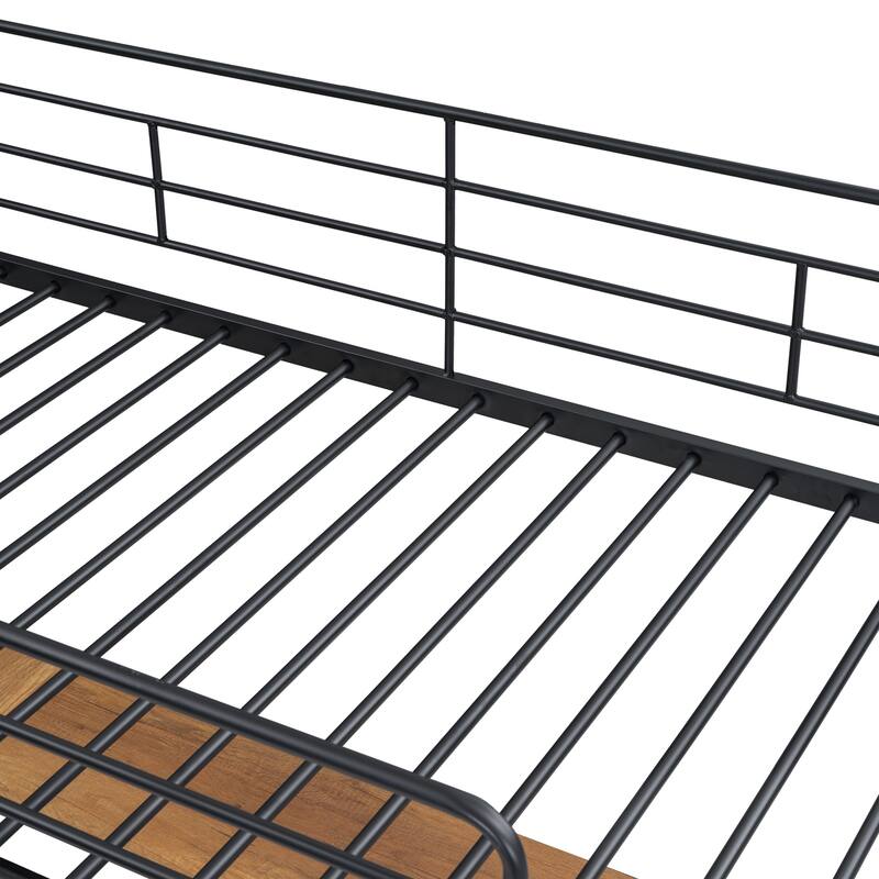 Metal Loft Bed with Desk