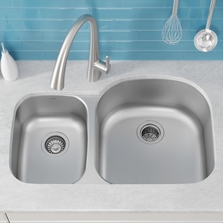 KRAUS Undermount Stainless Steel Kitchen Sink with