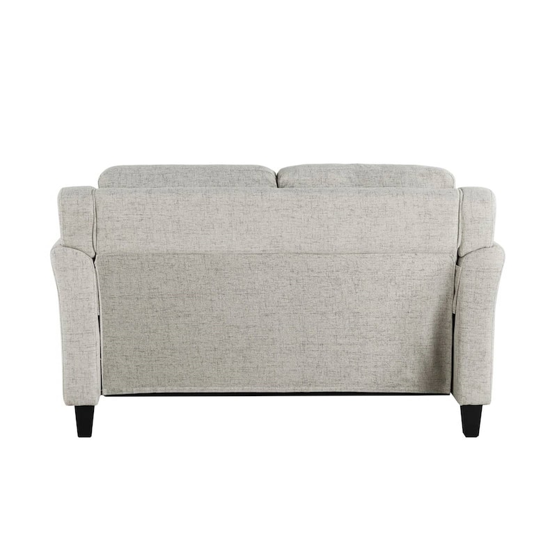 Modern 2-Seater Upholstered Microfiber Loveseat Sofa with Tufted Cushions for Living Room - 32.7'' H x 56.3'' W x 31.5'' D