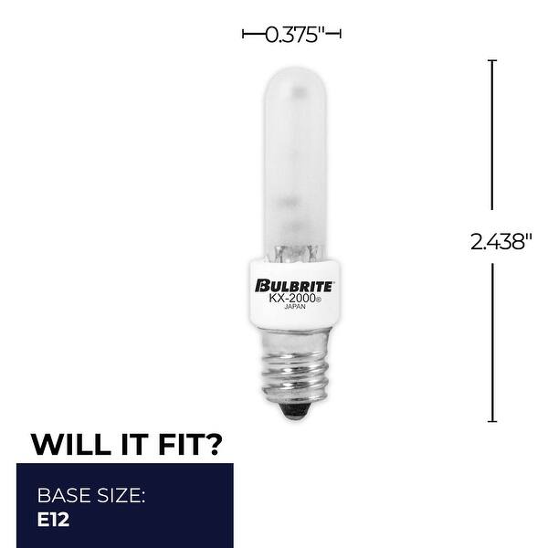 Bulbrite Pack of (4) 40 Watt Dimmable T3 Krypton/Xenon Light Bulbs with ...