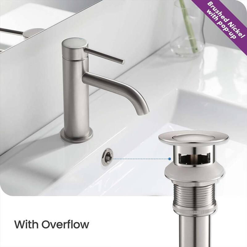 Luxury Solid Brass Single Hole Bathroom Faucet