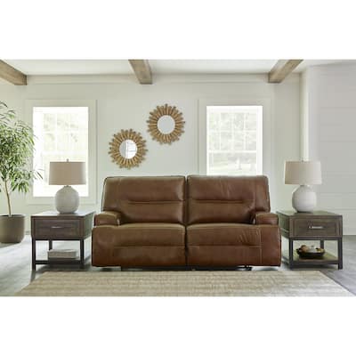 Signature Design by Ashley Francesca Auburn 2 Seat Power Reclining Sofa with Adjustable Headrest - 84"W x 41"D x 42"H