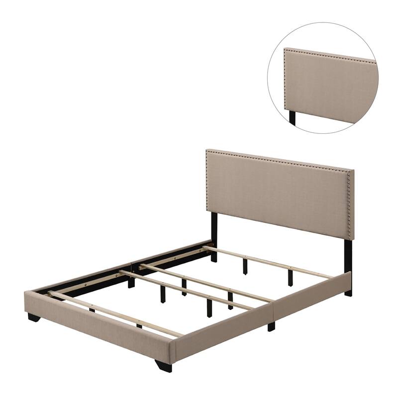 Fabric Upholstered Queen Bed