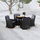 Option Black 31.5" x 31.5" x 29.1" 5-Piece