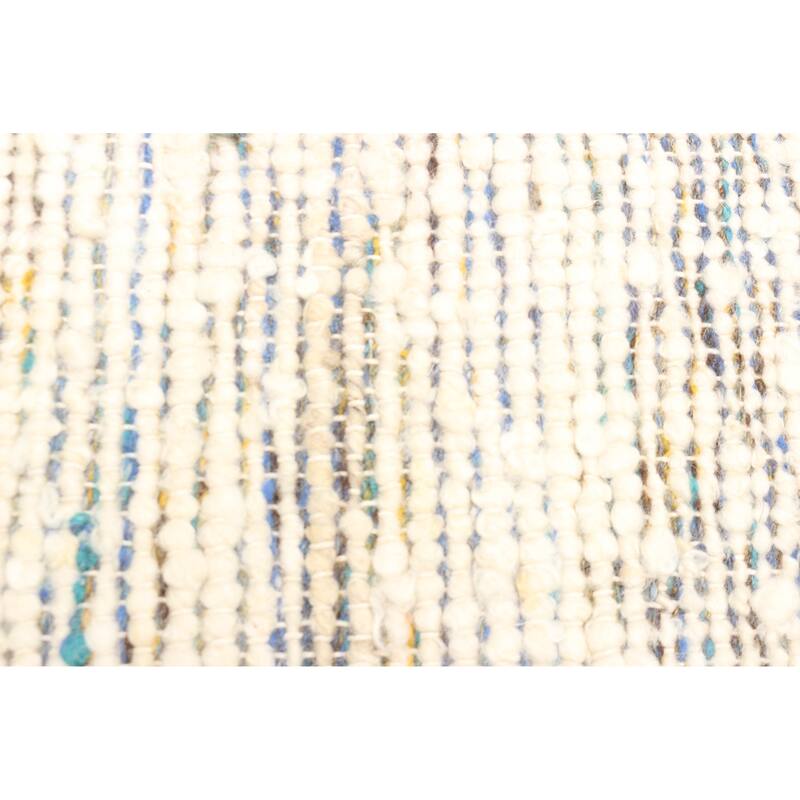 ECARPETGALLERY Braid weave Sienna Cream Wool Rug - 4'11 x 8'0