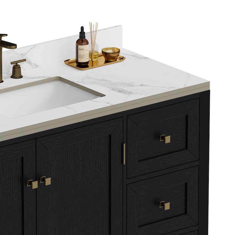 Moasis 36"/40"/ 47" Bathroom Vanity Cabinet with Sink