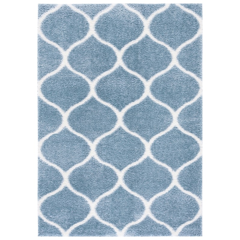 SAFAVIEH, Tahoe Shag Lisl Trellis 1.2-inch Thick Rug - 9' x 12'