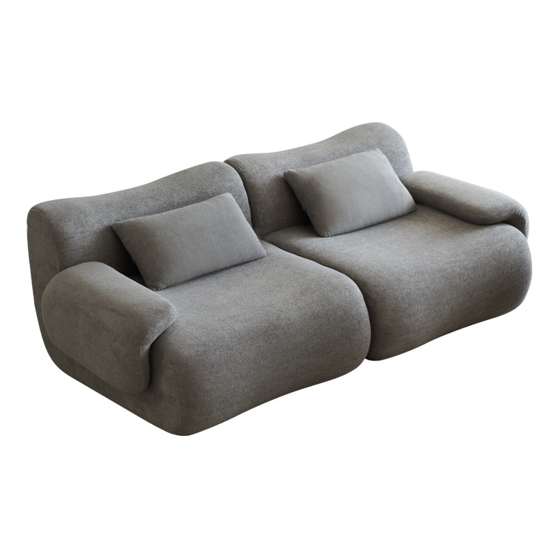 Ergonomics Loveseat Sofa with Curved Deep Seat