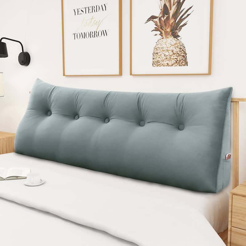 WOWMAX Bed Rest Wedge Reading Bolster Headboard Back Leaning Pillow Queen