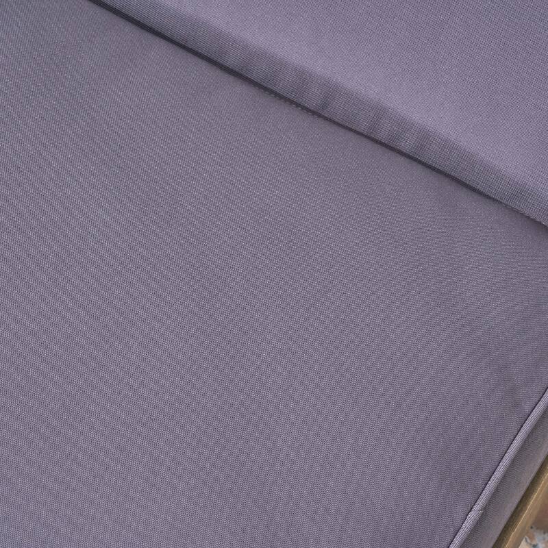 Ariana Kd Wood Chaise Lounge W/ Cushion