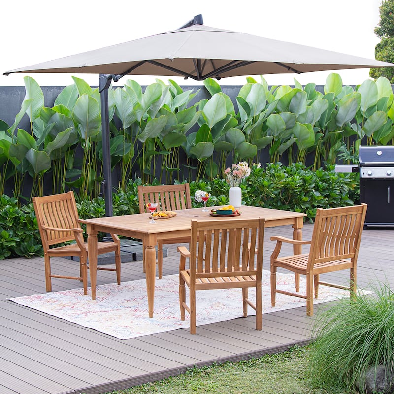 Cambridge Casual Ventura 5-piece Teak Outdoor Dining Set
