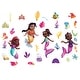 preview thumbnail 1 of 5, Disney Junior Ariel & Friends Wall Decals