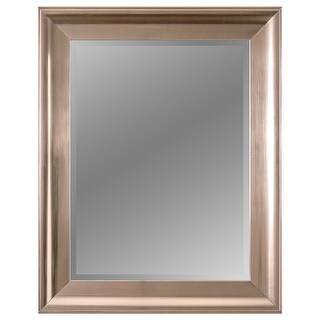 Head West Brushed Nickel Framed Wall Vanity Mirror - 24" x 30" - 24" x ...