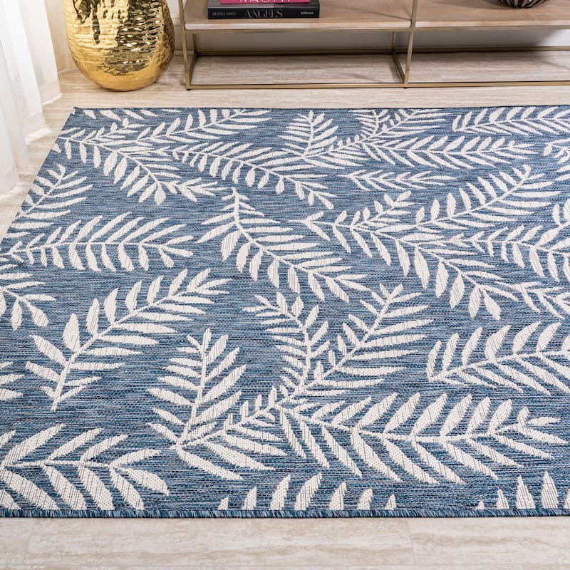 JONATHAN Y Galon Palm Frond Indoor/Outdoor Area Rug