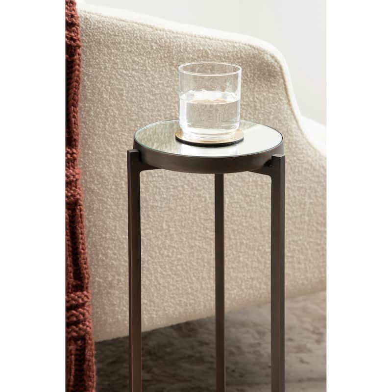 Kate and Laurel Aguilar Glam Drink Table - 9x9x23