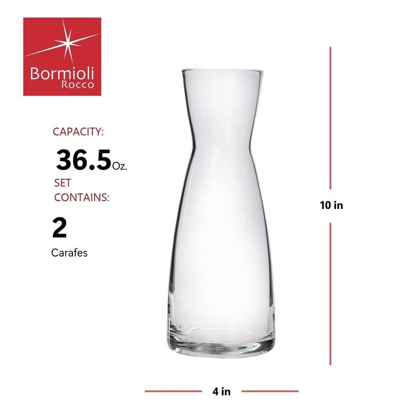 Bormioli Rocco Set of 2 Ypsilon Carafes