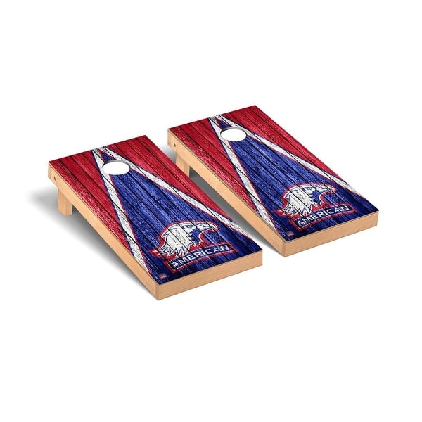 slide 2 of 5, American Eagles Triangle Cornhole Board Set