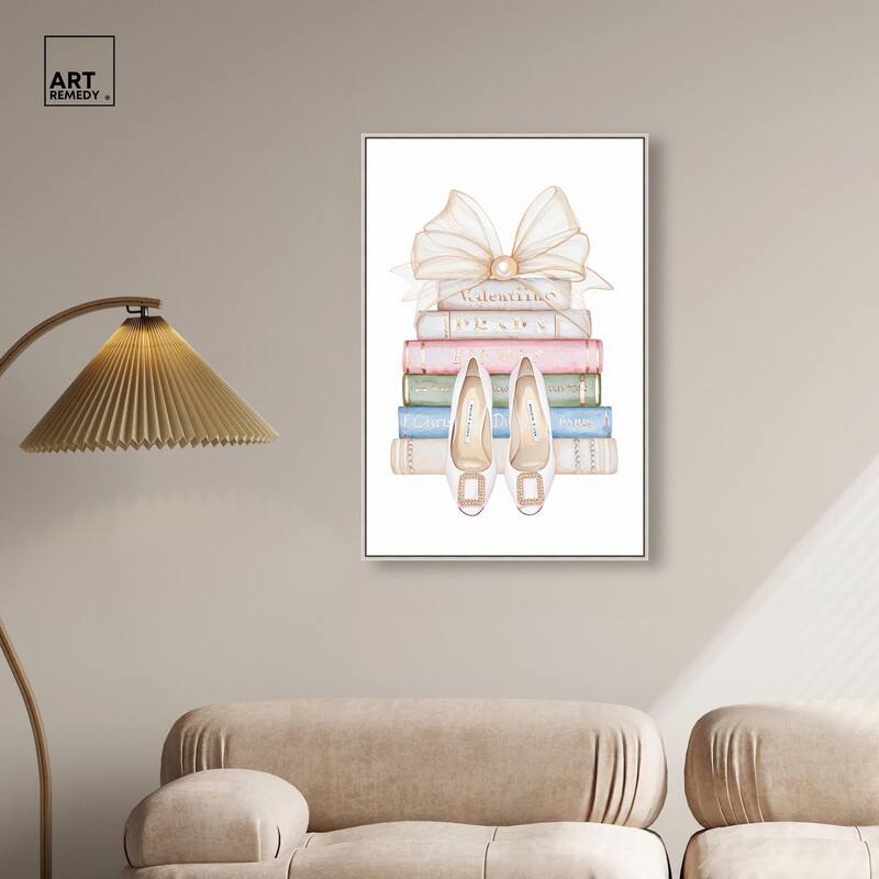 Bow And Buckles Canvas by Art Remedy