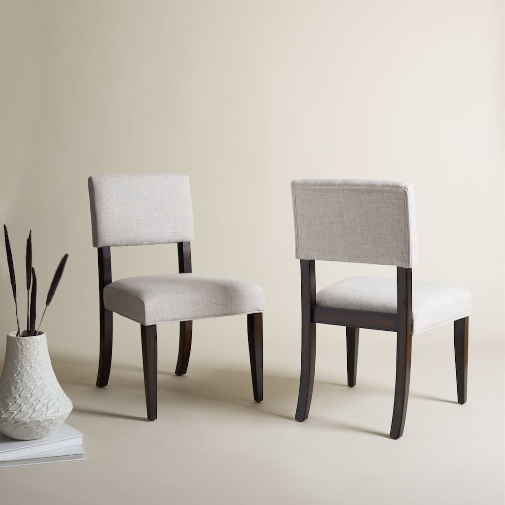 SAFAVIEH Couture Alcinda Wood Dining Chair (Set of 2) - 21" W x 20.5" L x 34.75" H - 21Wx24Dx35H