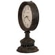 preview thumbnail 2 of 0, Howard Miller Ardie Black 12.25-Inch Industrial Mantel Clock