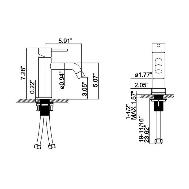 Single Handle Bathroom Sink Faucet, Bathroom Vanity Basin Faucet