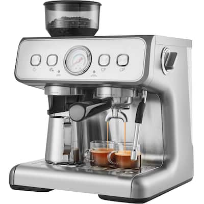 Espresso Machine with Grinder for Cappuccino, Latte, Machiato, PID Control System - 2.96qt