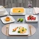 preview thumbnail 4 of 18, MALACASA Ivy Series Square Dinnerware Set