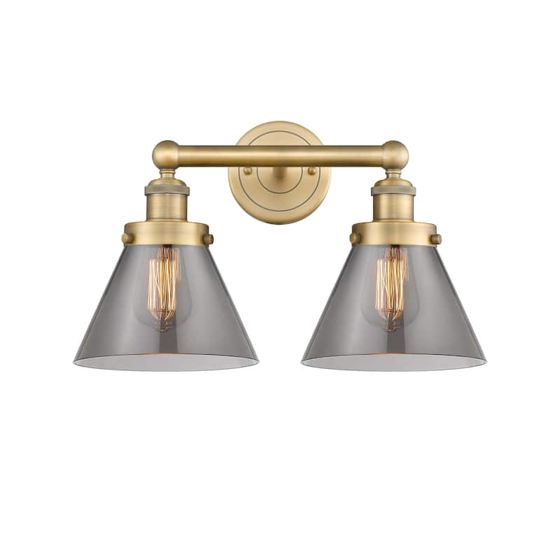 Innovations Lighting 616-2W-10-16-L Cone Vanity Cone 2 Light 16" Wide