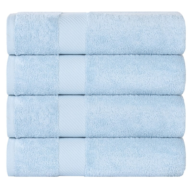 Superior Luxury Solid Highly Absorbent Egyptian Cotton Bath Towel - (Set of 4)