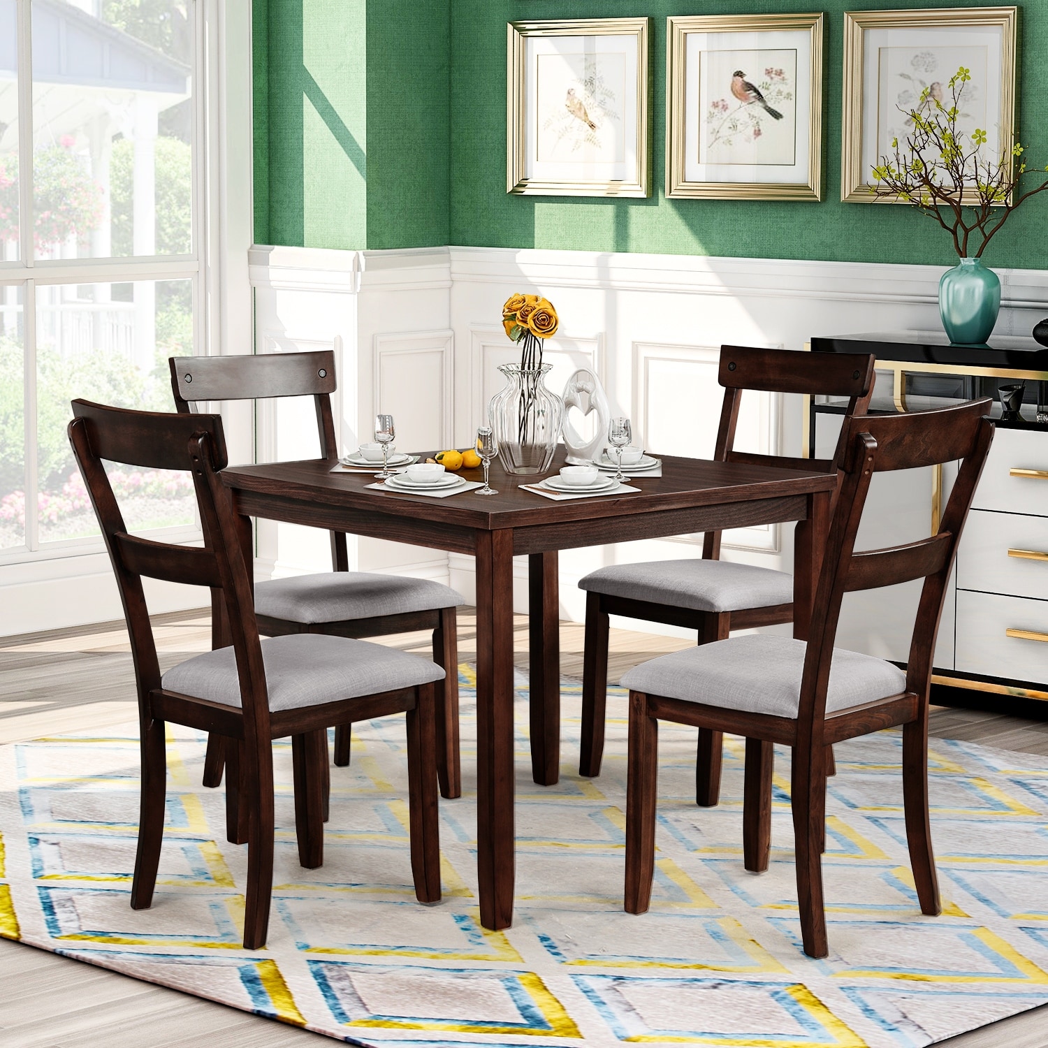 Small 4 seater online dining table and chairs
