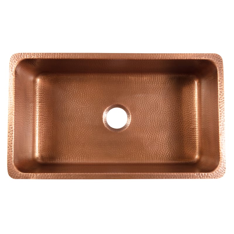 Rivera Copper 31" Single Bowl Undermount Kitchen Sink