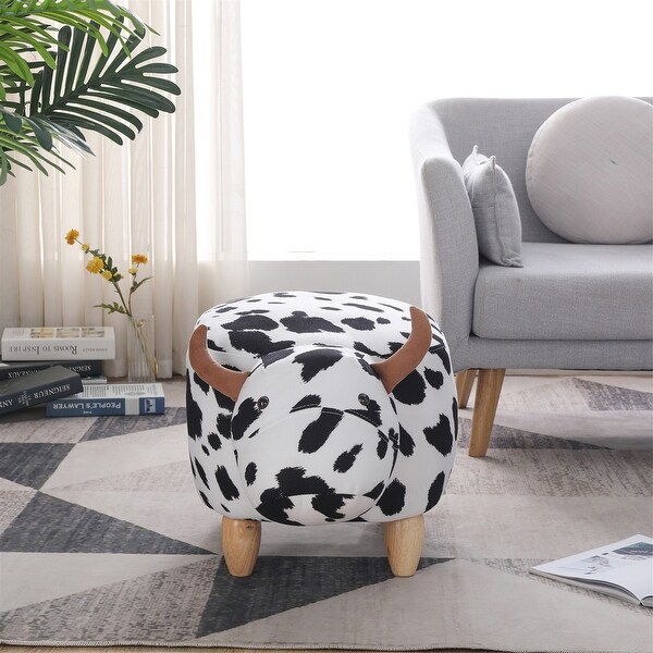 Ottoman Storage, Kids Animal Stool Footstool, Cartoon Chair Solid