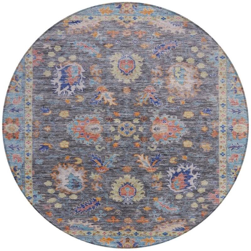 HomeRoots Floral Traditional Rectangle Outdoor Rug
