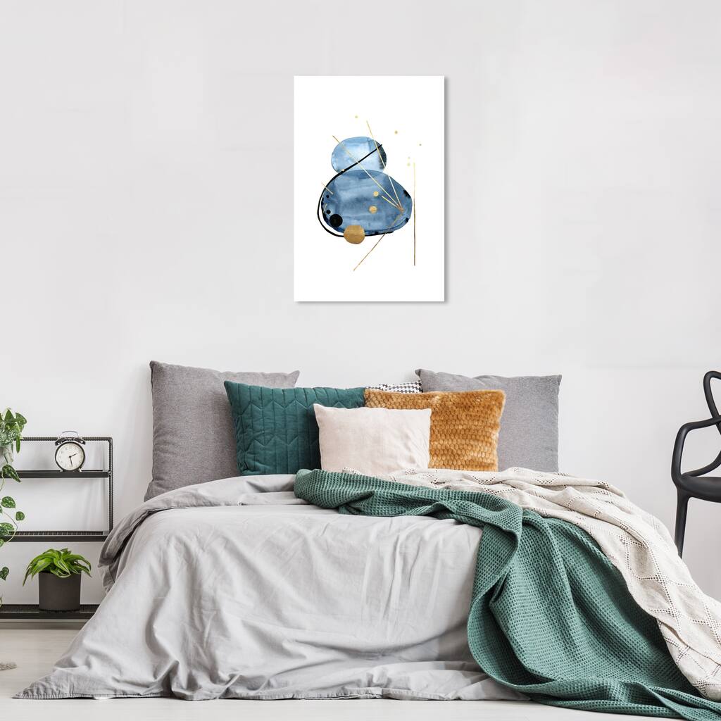 Wynwood Studio Canvas Abstract Cosmo Droid Blue and Modern & Contemporary Wall Art Canvas Print