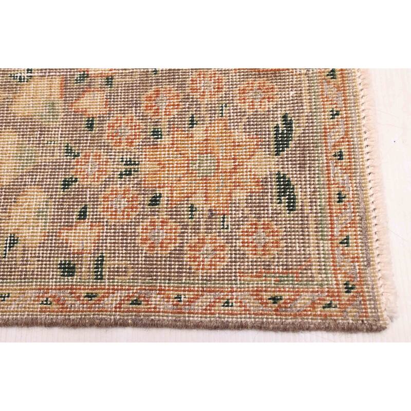 ECARPETGALLERY Hand-knotted Antalya Vintage Burnt Orange Wool Rug - 9'0 x 12'6